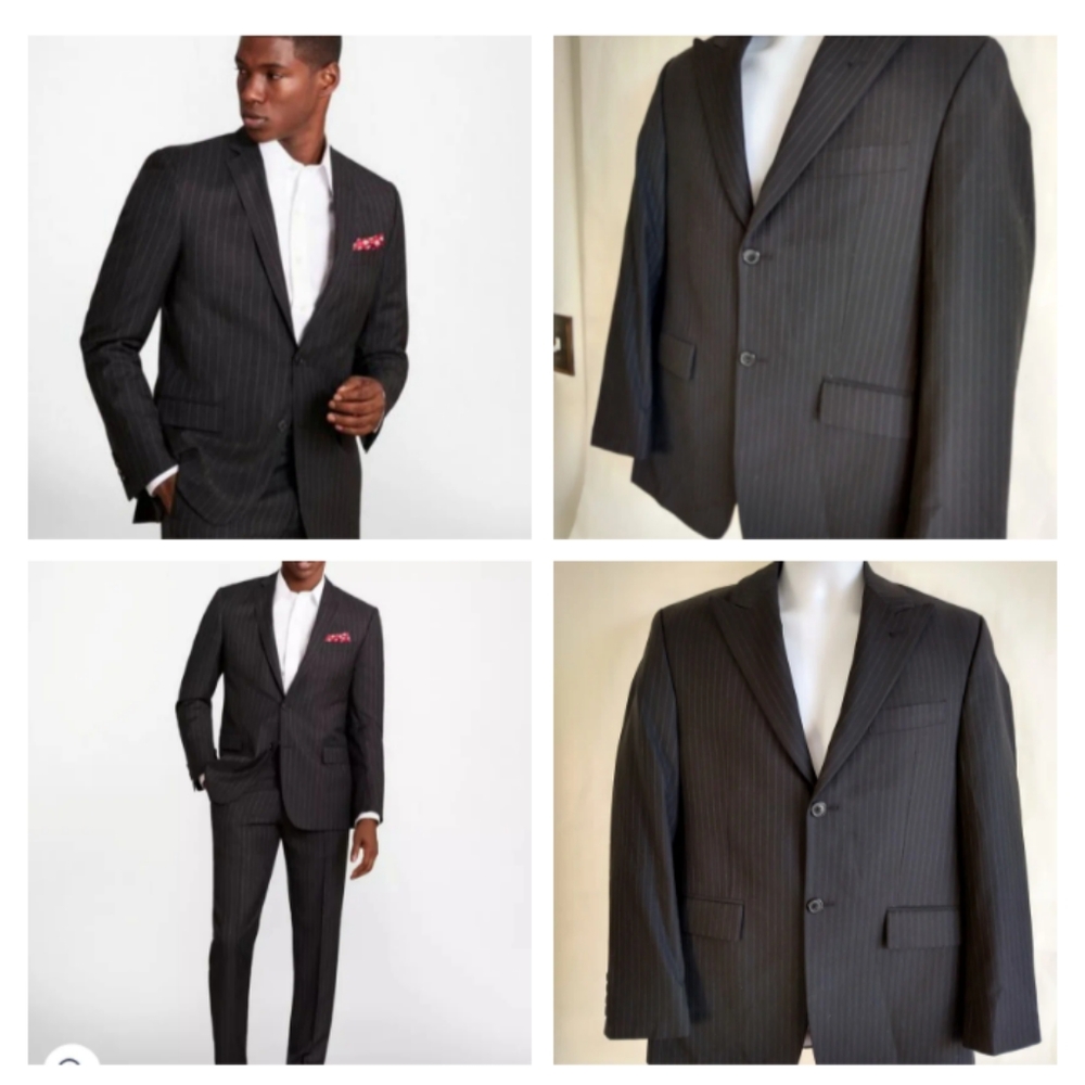 Men's Calvin Klein Macy's Men's Store, pure New Wool with WoolMark Suit Jacket,